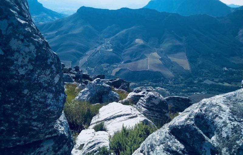A mountain landscape near Stellenbosch University